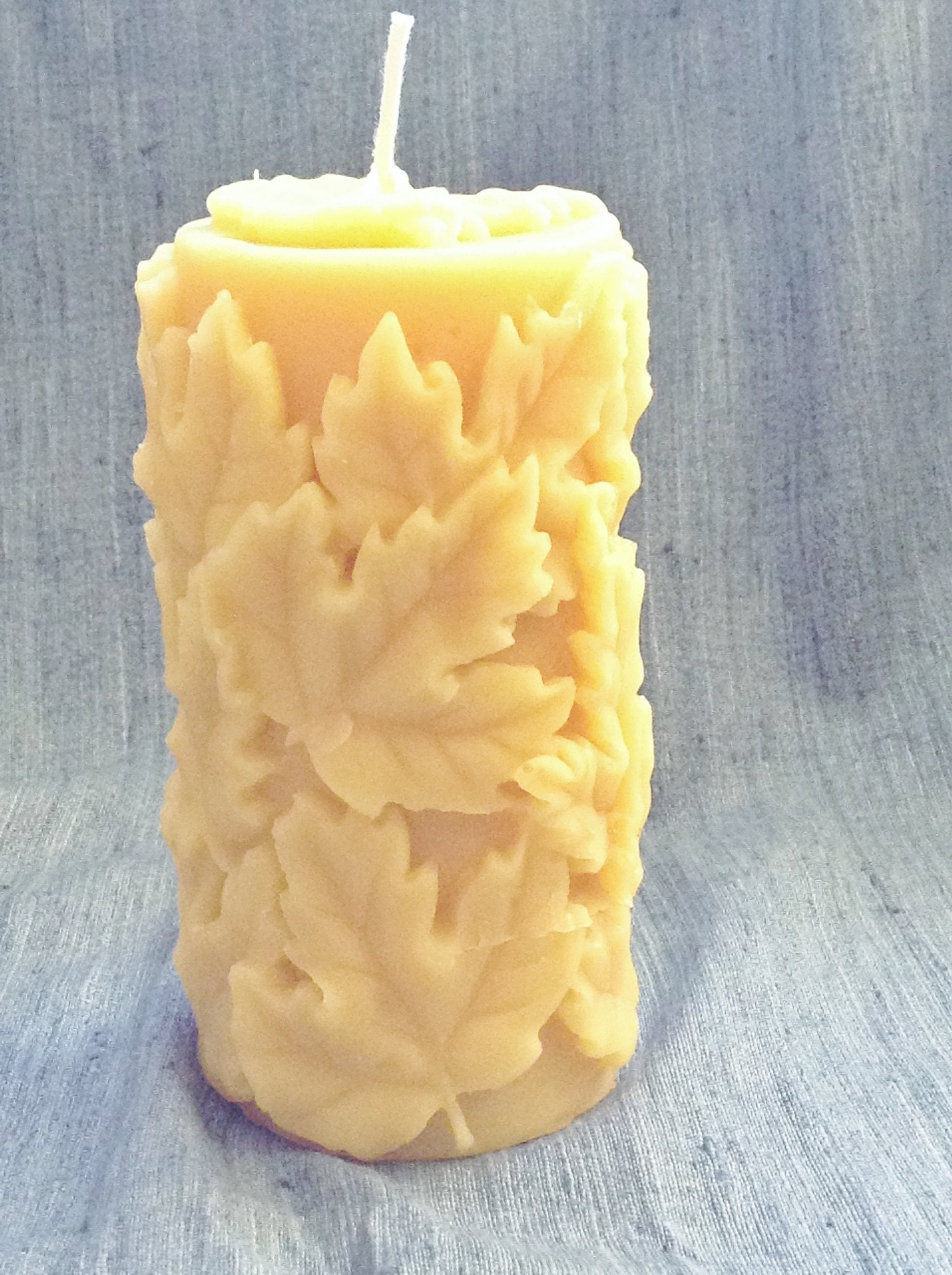 3 x 6 Beeswax Pillar Candle